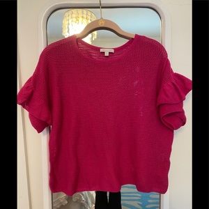 Womens Pink Knitted Top